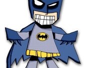 Batman Super Hero 5x7 Art Print Drawing