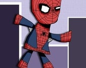 Super Hero Spiderman Art Print