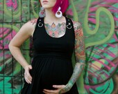 Maternity Dress Alternative Edgy Rockabilly Gothic D-rebel from MamaSan Maternity