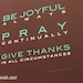 Modern Scripture Art Print, Joy Pray Thanks, Christian Wall Art (16x20)