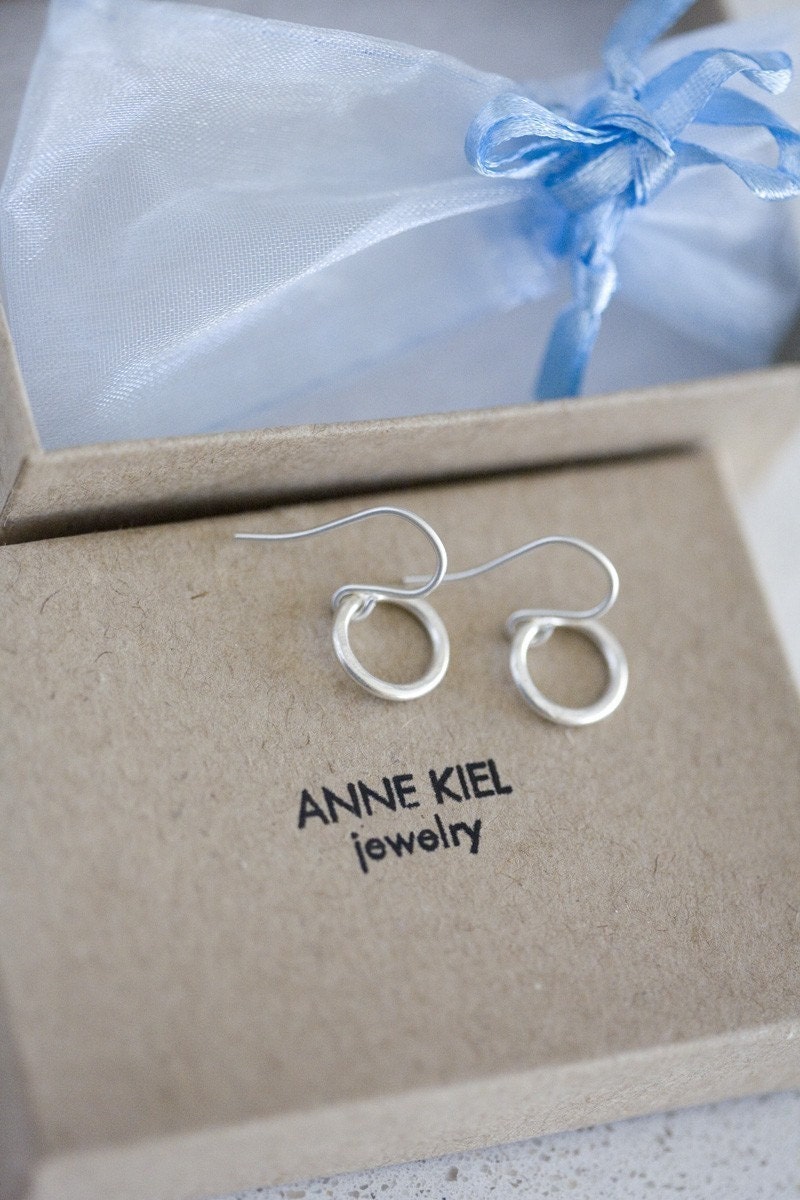 Little Sterling Hoops
