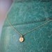 ONE Charm TIny Initial Necklace in 14k Gold Vermeil