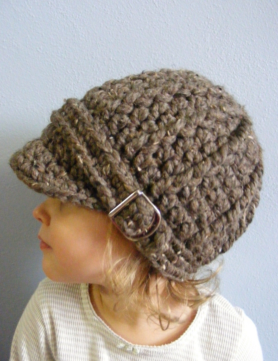 9 to 12 Month Visor Buckle Beanie - Barnwood Brown
