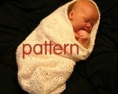 INSTANT DOWNLOAD Baby Cocoon and Pod Easy Knitting Pattern -- Two Patterns in One, PDF 101 -- Over 16,000 patterns sold, 100% positive