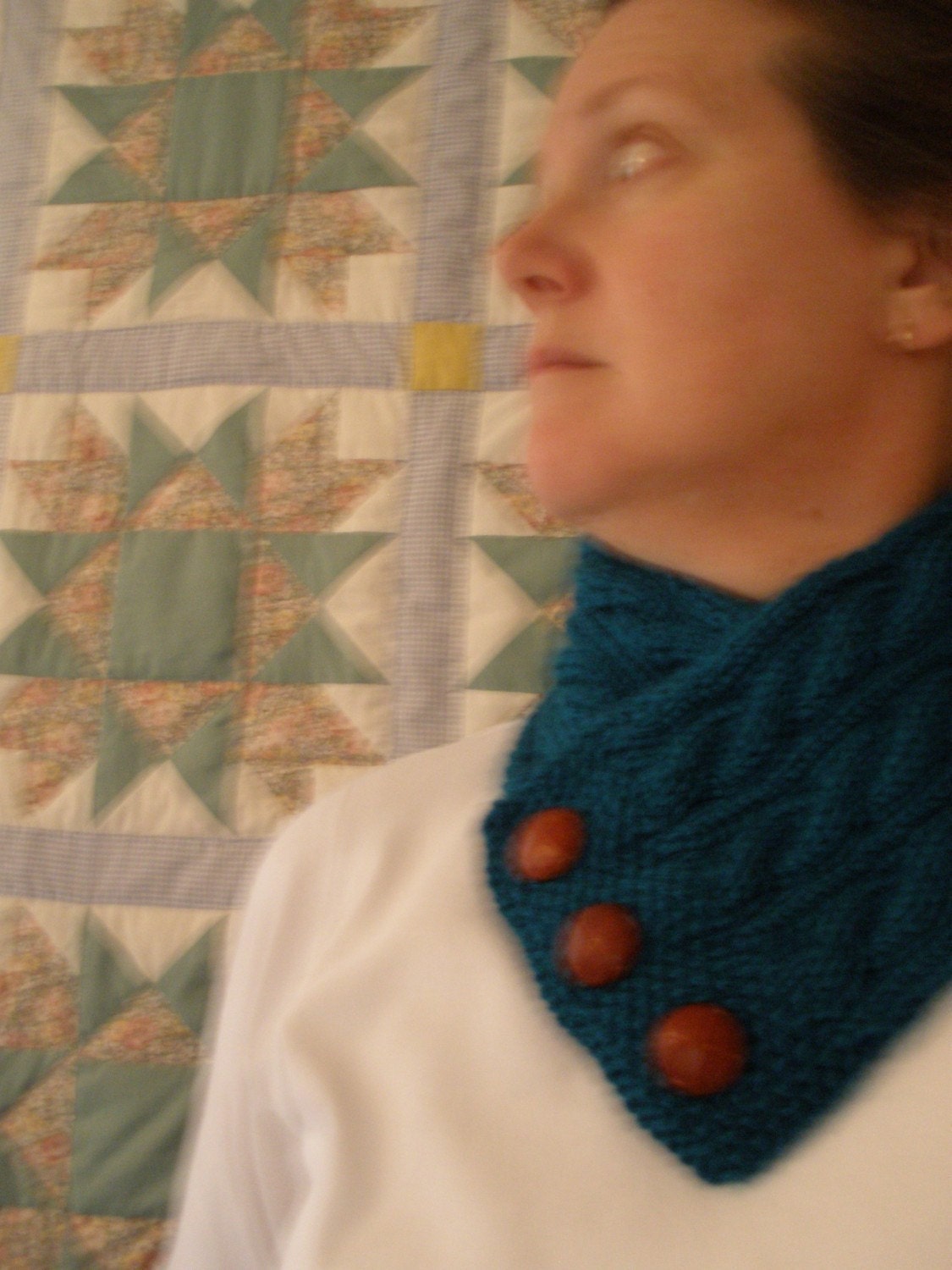 Cabled Neck Warmer Knitting Pattern PDF -- Permission granted to sell the ones you make -- INSTANT DOWNLOAD