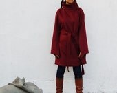 One Fine Day - cashmere poncho coat (P1004)