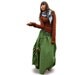 Peacock maxi skirt (Q1028)
