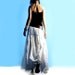 butterflies are free - hand pleated maxi skirt (Q1008)