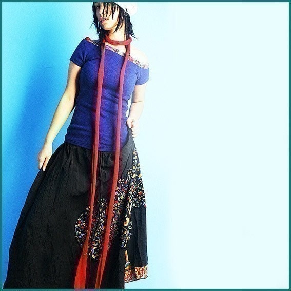 little buddha maxi skirt (Q1004)
