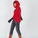 Little riding hood - woolen knits shawl hoodie  (P1102)