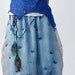 peacock - chiffon maxi skirt and dress (Q1206)