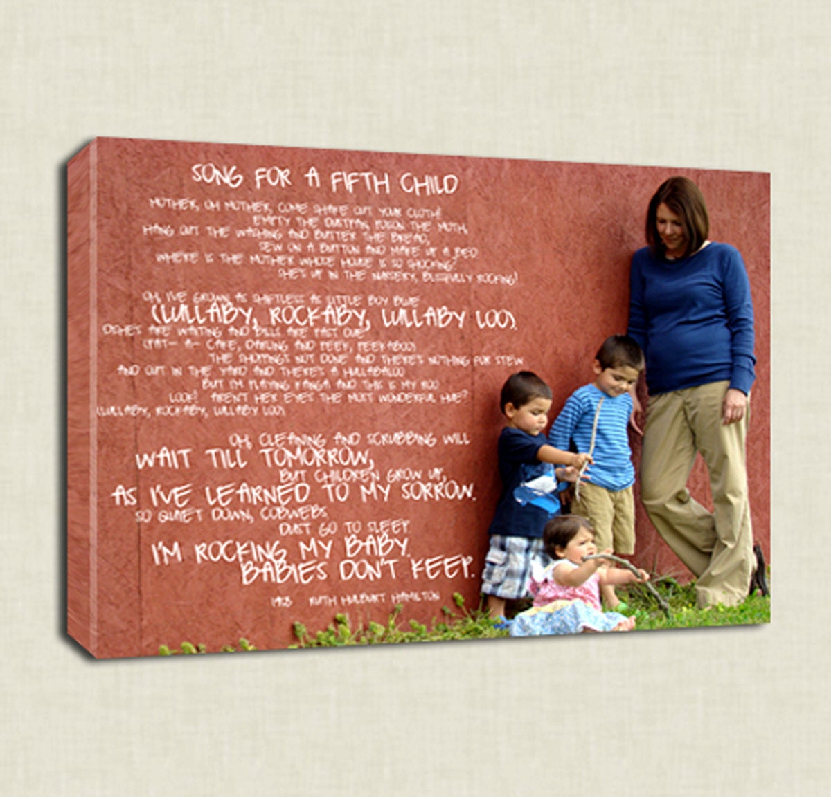 Reserved for Joe Micalizzi Things to do kids photos Words pictures on Canvas Art Custom Typography 16x20 inches
