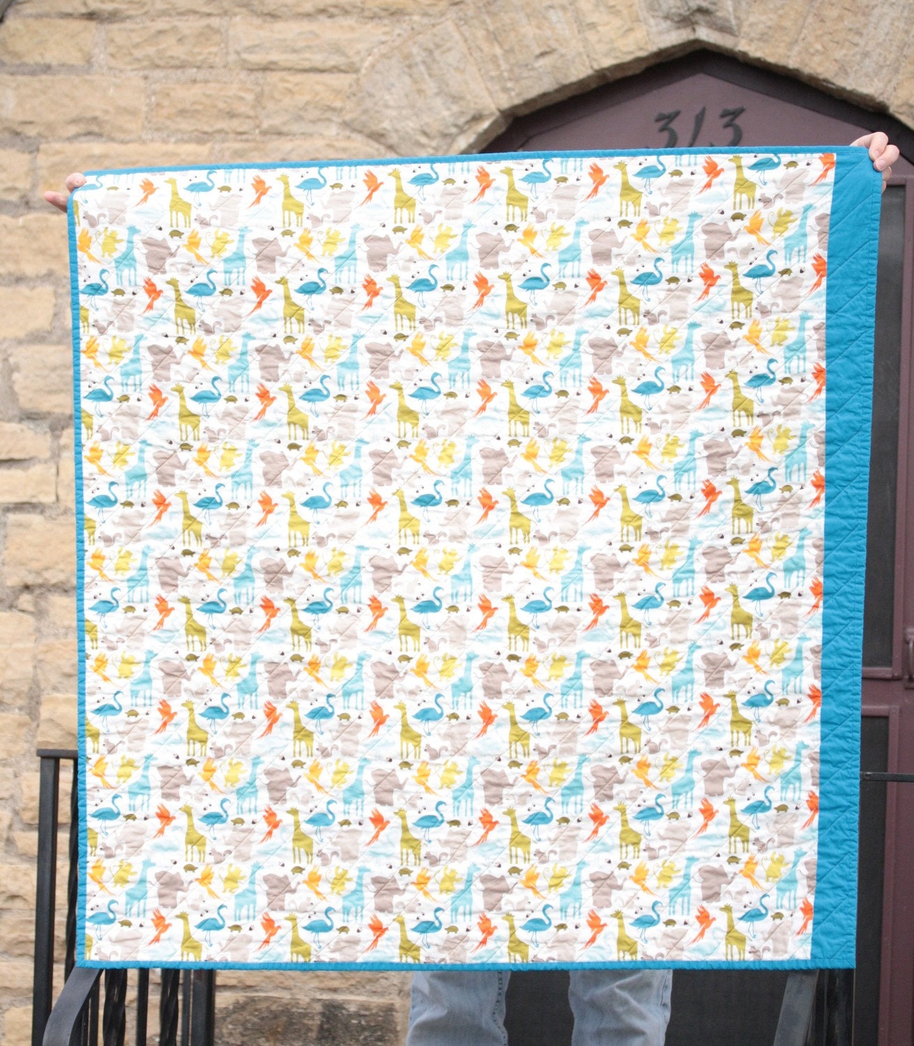 blue cross quilt
