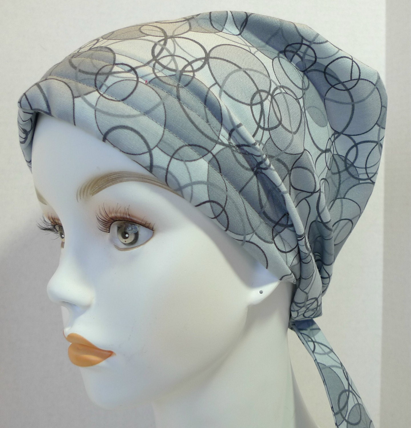 Womens Classic Dots Cancer Hat Chemo Scarf Cap Head Wrap Alopecia Turban Headcovering Bad Hair Day