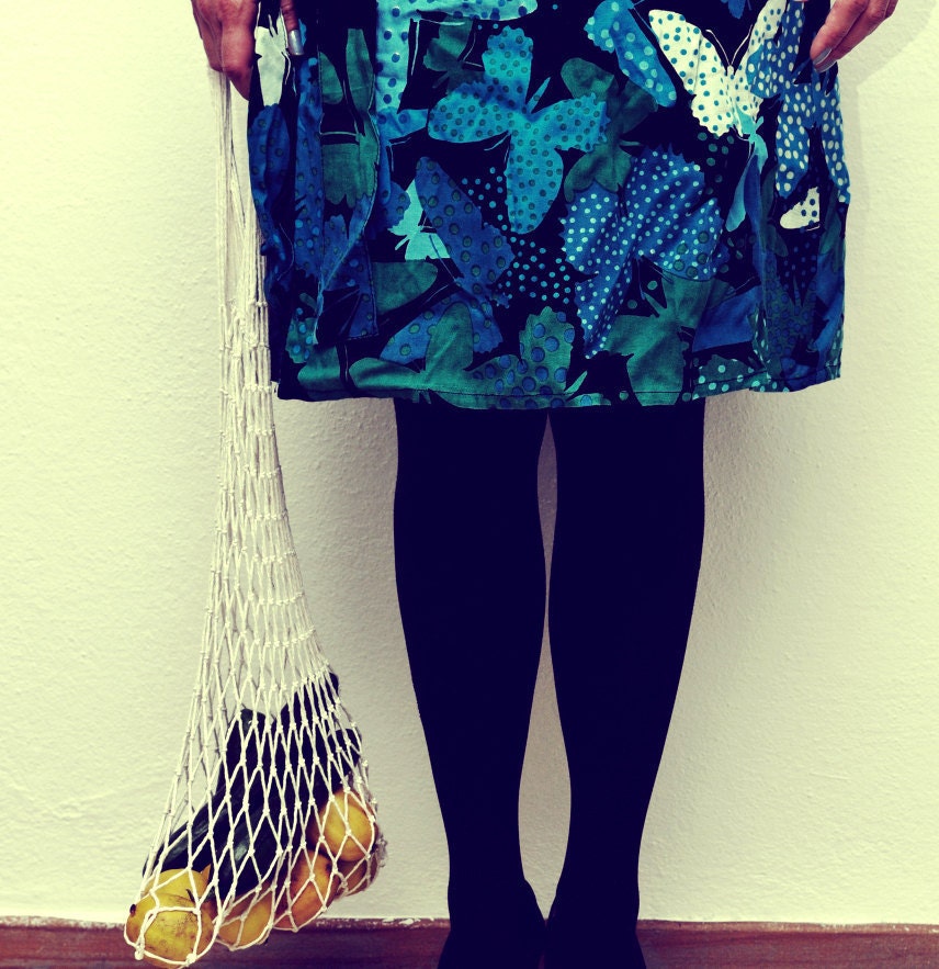 Reuseable Vintage Inspired Mesh Bag