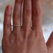 Skinny and stackable eternity diamond wedding band 14k WHITE or ROSE or YELLOW gold