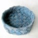 Denim basket recycled blue jeans fabric rustic