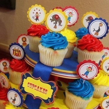 Circus Cupcake Toppers