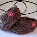 Crochet Baby Booties Baby Sandals Boy Booties Girl Booties Newborn Infant Baby Shoes Brown