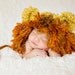 Crochet Baby Hat, Newborn Lion Hat, Boy Infant Hat, Girl Baby Animal Hat, Crochet Lion Hat, Baby Photo Prop, Yellow