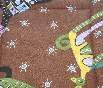Handmade Quilted Pot Holders set of 2 It's Raining Cats