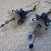 Snow White Blues Vintage Inspired Lucite Flower Earrings
