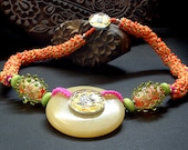 Bollywood  - OOAK Beadwork Necklace by Michelle Bush