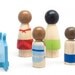 Fair Trade // Children Toys Wooden PEG DOLLS The Bathers // A Set of Hand-Painted Wooden Peg Dolls Kids Wooden Toys