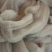 ALMOND Cashmere and Superfine 19 micron Merino Top 2 ounces WOWSA Natural Colored