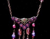 Floral Art Nouveau Filigree Necklace