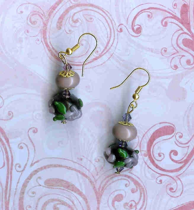 Grape Flower Earrings