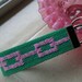 Palm Beach Pink and Green Recycled Belt Key Fob