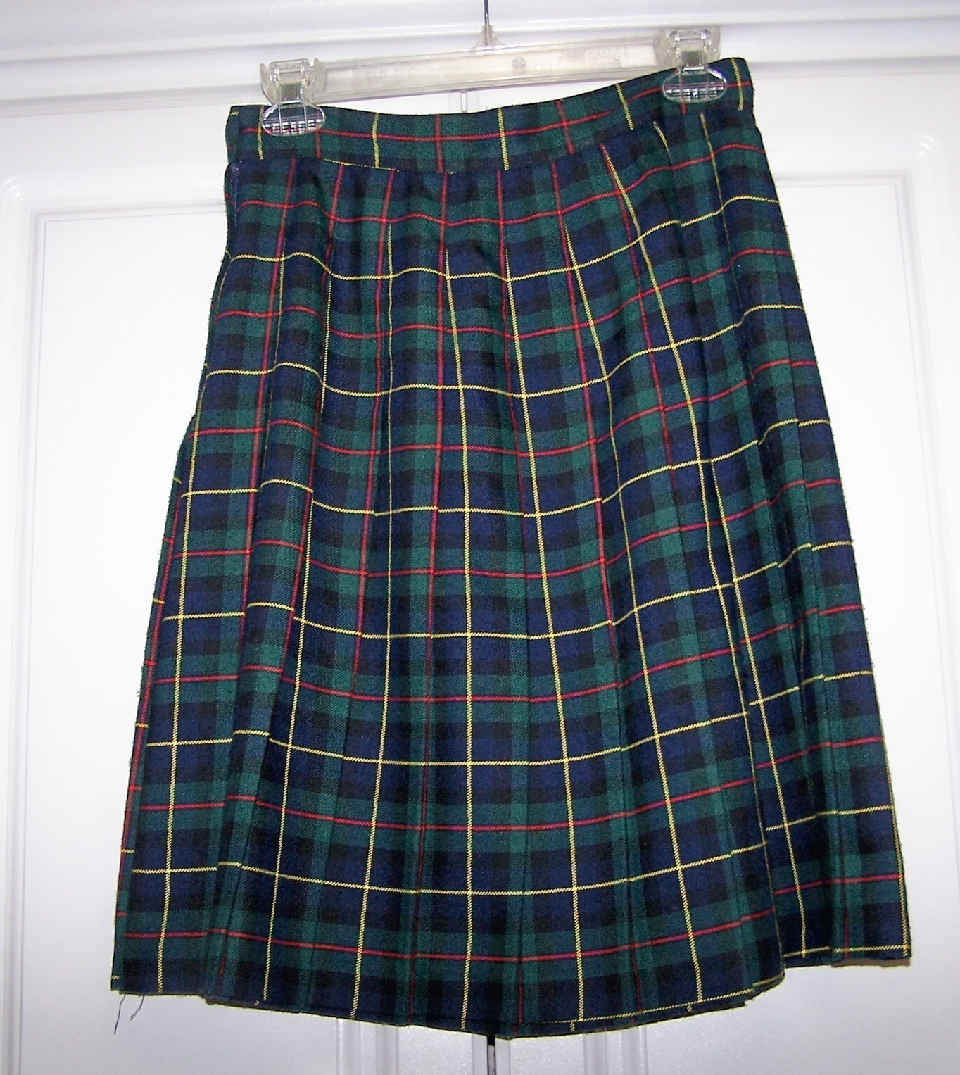 Plaid Pleated Skirt