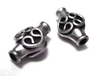 Sterling Silver Scroll Beads