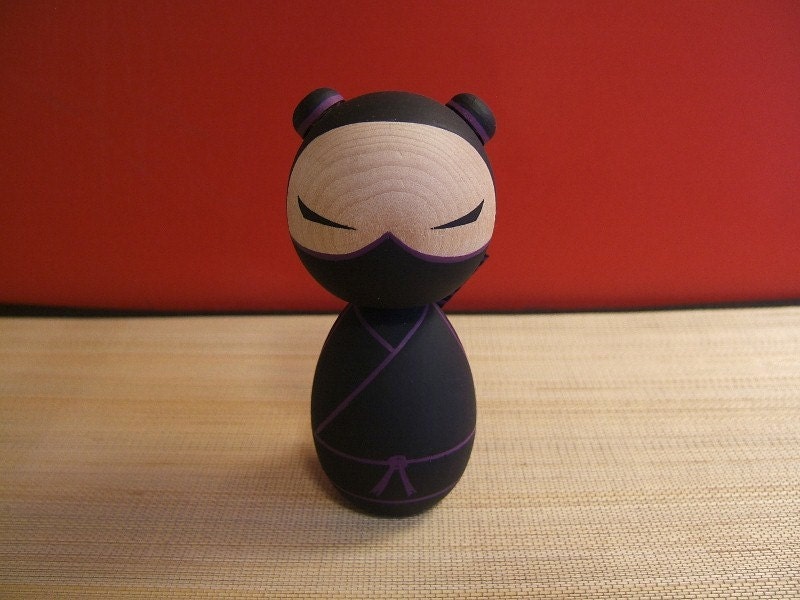 Kokeshi doll. Sasha the kokeshi ninjette