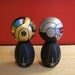 Kokeshi dolls. Custom Daft Punk inspired deluxe set