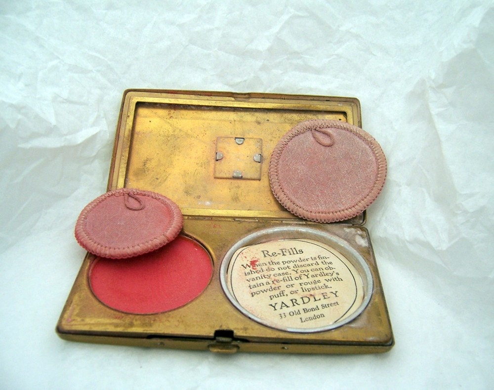Yardley of London Vintage makeup compact by grumpylizard on Etsy