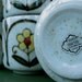 otagiri teapot tea set japanese stoneware ceramic tea cups 1970s made in japan daisy floral mod
