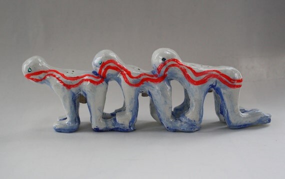 Human Centipede Salt and Pepper Shaker