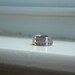 Silver Latitude Longitude Band Mens Ring