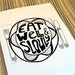 Food Art Print EAT WELL and SLOWLY