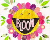 Bloom Collage PRINT - Happy Inspiration
