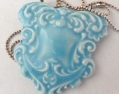 Baby Blue Focal Ceramic bead Pendant