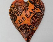 Ceramic DREAM Affirmation Heart Valentine