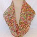 Vinage Pink & Green Mod Chiffon Scarf