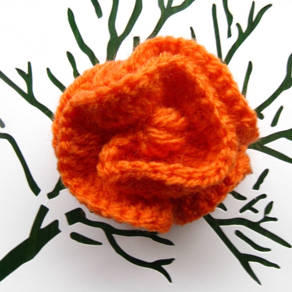 Flower  PDF Crochet  Pattern ---- ROSE