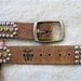RESERVED 1950s Studded Leather Biker Belt.