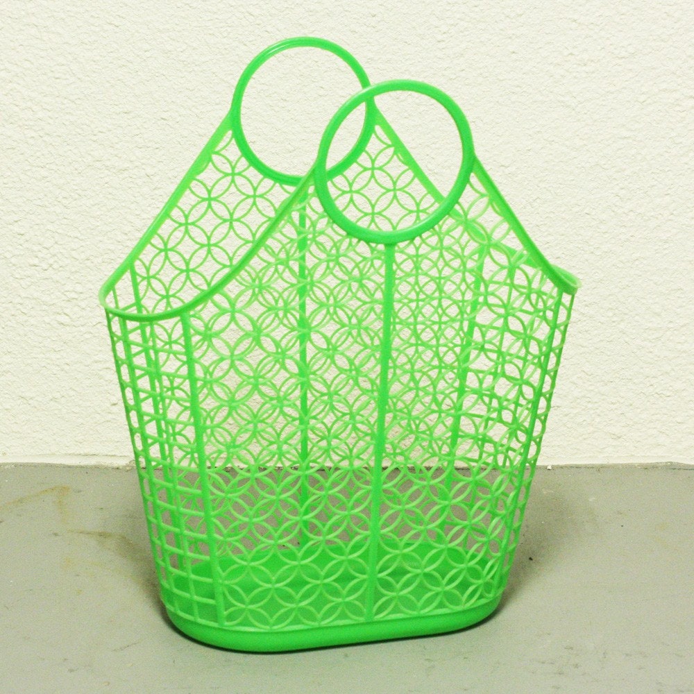 plastic basket handbag