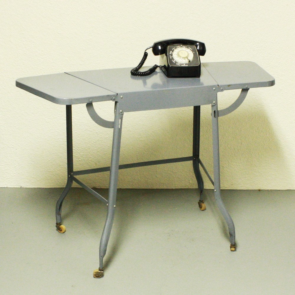 Vintage table stand typewriter table by OldCottonwood on Etsy