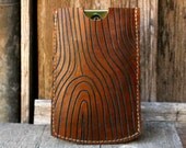 Leather Case for iPhone 4s ipod touch cover - Wood grain 2 / Gift for Him